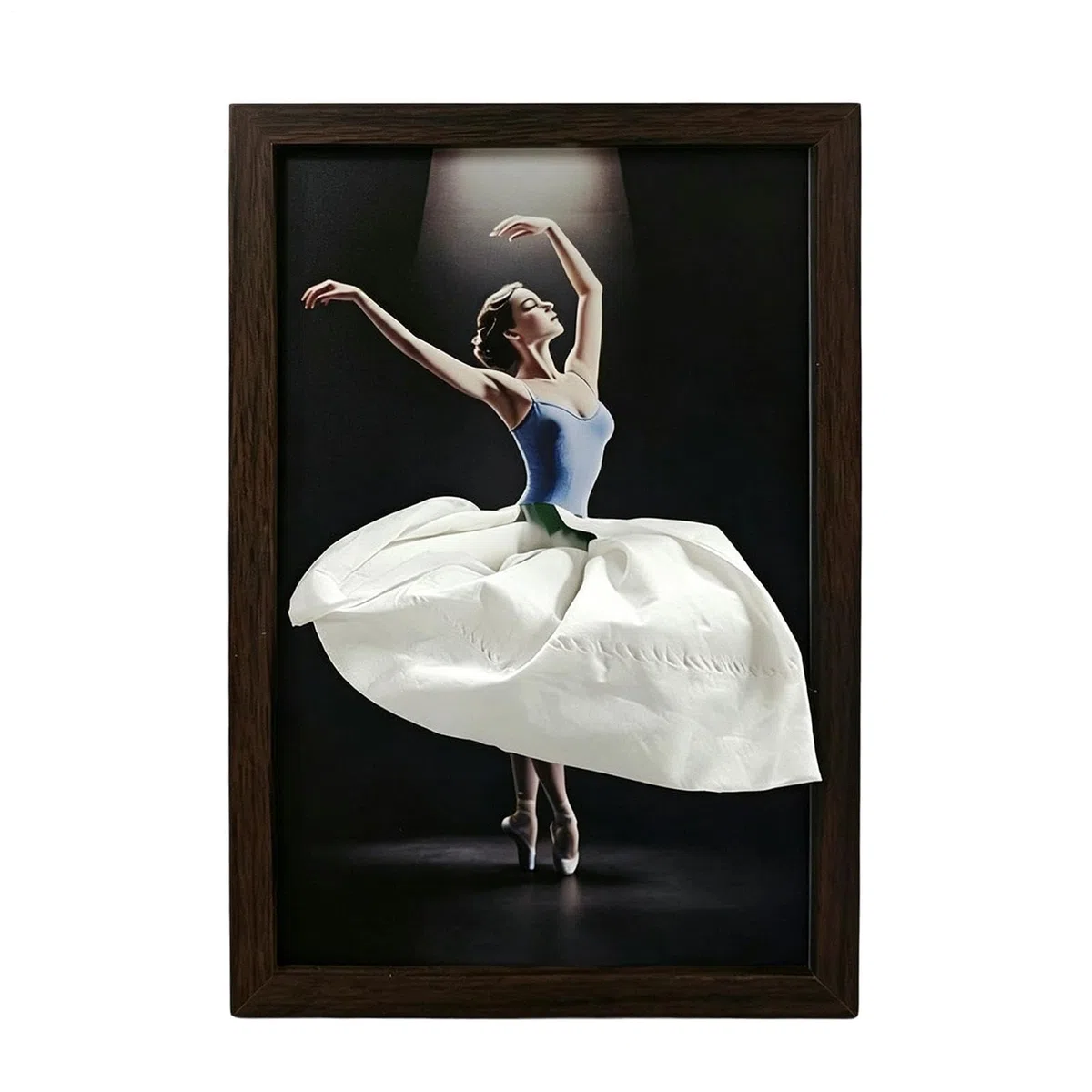 Contenitore per fazzoletti a forma di ballerina, dispenser porta tovaglioli in legno decorativo con gonna artistica, elegante decorazione per la casa per scrivania, comodino, feste, uso veicolo