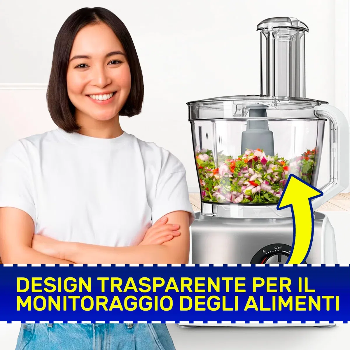 MONTERAL La Parte Superiore Dell'alloggiamento del Robot da Cucina Ø 175 x 120 mm con Codice Originale 12009552 per Bosch per Balay per Constructa per Siemens per Neff - Garanzia di 10 Anni