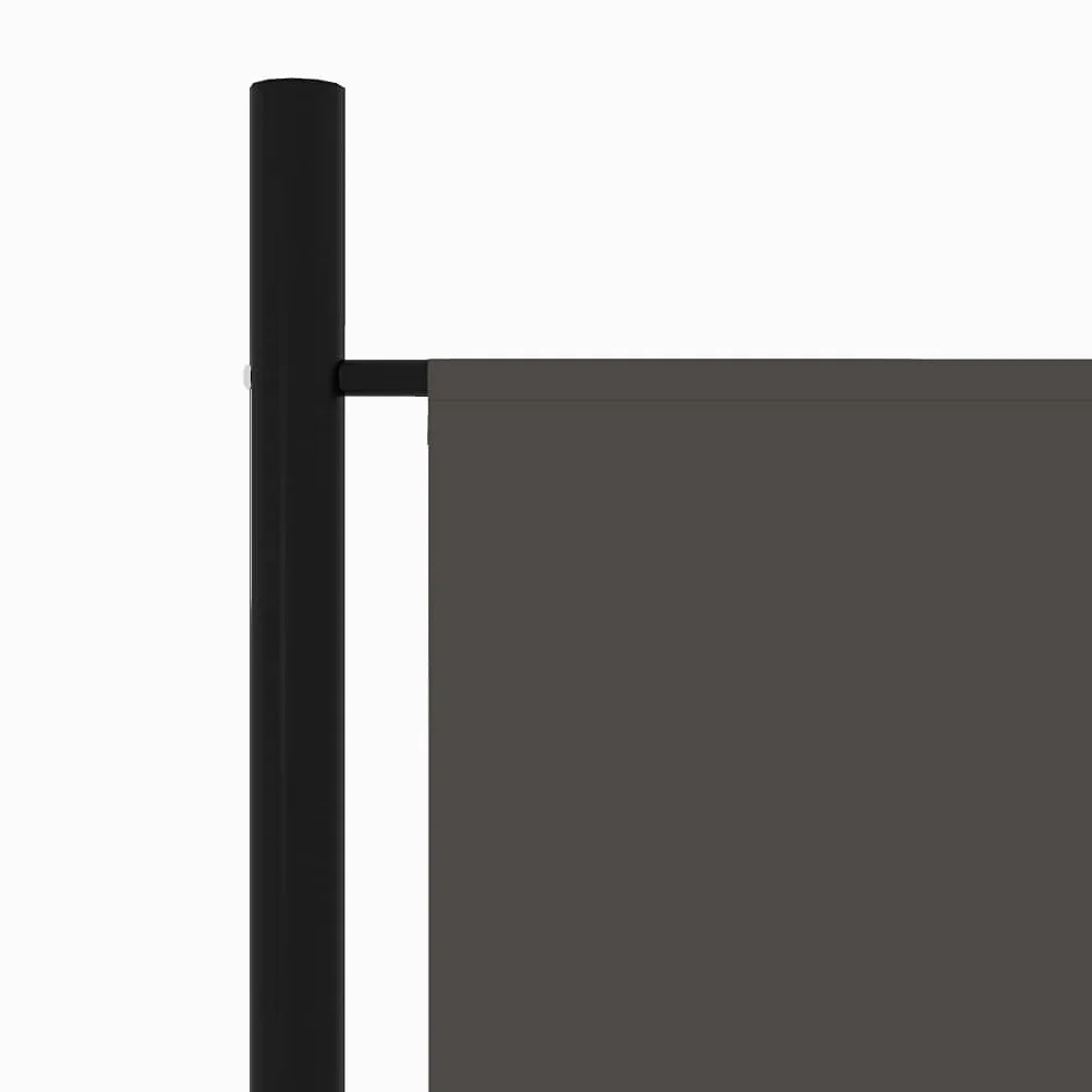 vidaXL Paravento a 6 Pannelli Divisorio Separè Pannello Byobu Pieghevole Schermo Separatore Ambienti Interni Protezione Privacy Antracite 300x180 cm
