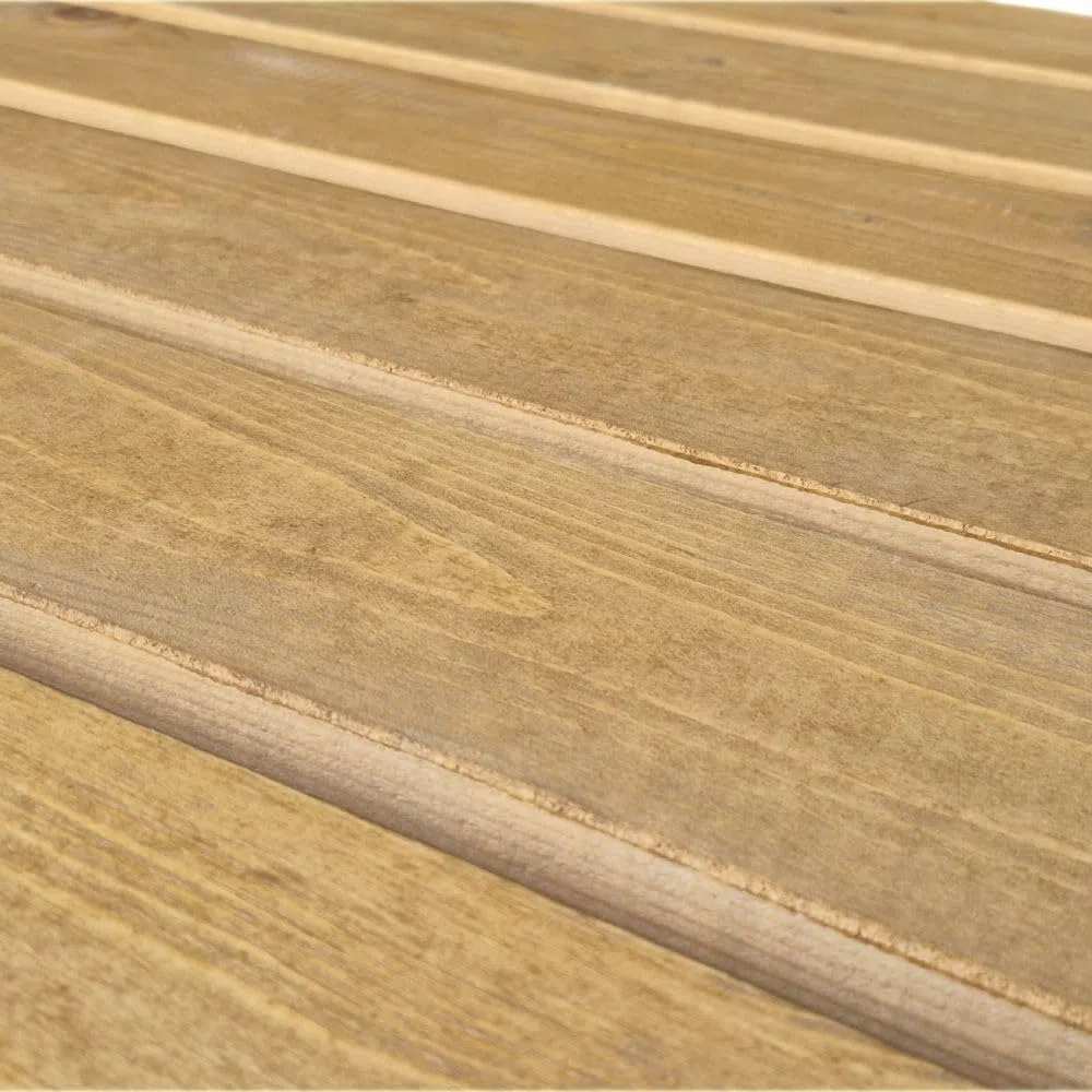 SUNWOOD Pedana Doccia Antiscivolo 70x70 cm, in Legno Massello di Pino - Finitura Rovere Chiaro
