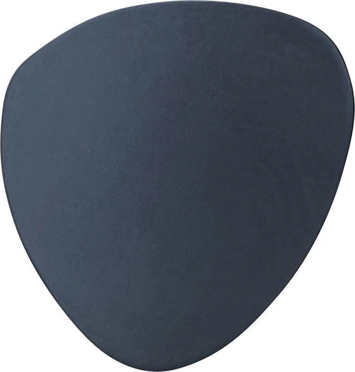 Brute Strength - Sottobicchieri in pelle pieno fiore - Grigio - Semicircolare - 6 pezzi - Sottobicchiere ovale per vetro - Sottobicchieri per bevande - include supporto