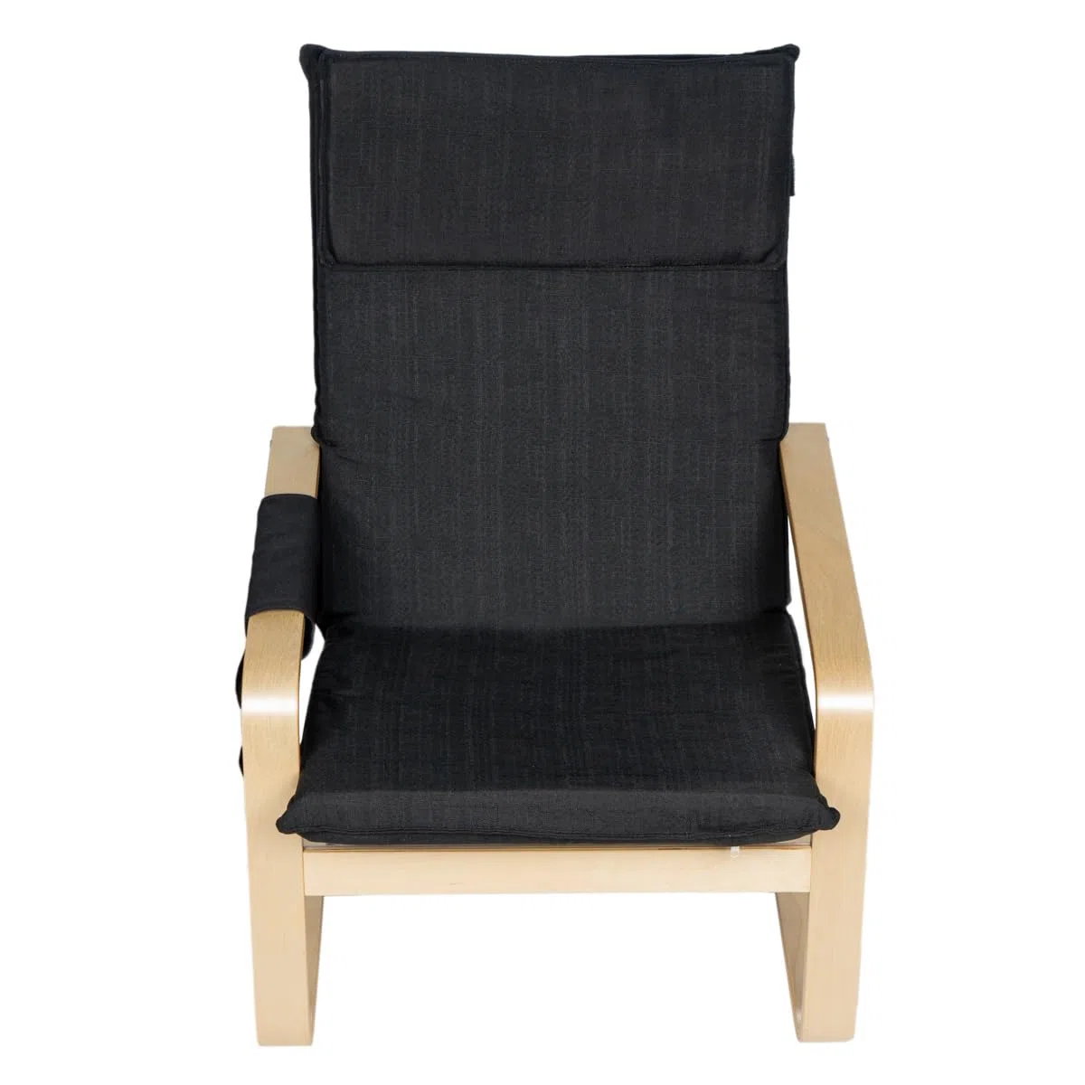 Gremium Poltrona Relax In Tessuto Con Schienale Ergonomico, Seduta Imbottita Sfoderabile, Cuscino Poggiatesta, Struttura in Legno Con Braccioli e Sacca Portaoggetti