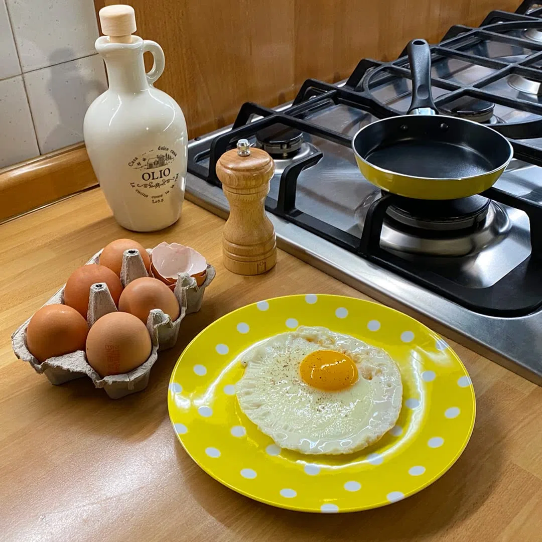 PINTINOX Prima Collection, Padella per Uovo in alluminio con rivestimento antiaderente serie Cook it, Made in Italy (14 CM)