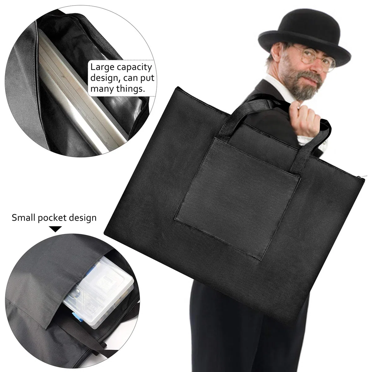 Borsa da disegno per tavolo pittura, A2, Impermeabile per arte, fotografia, poster