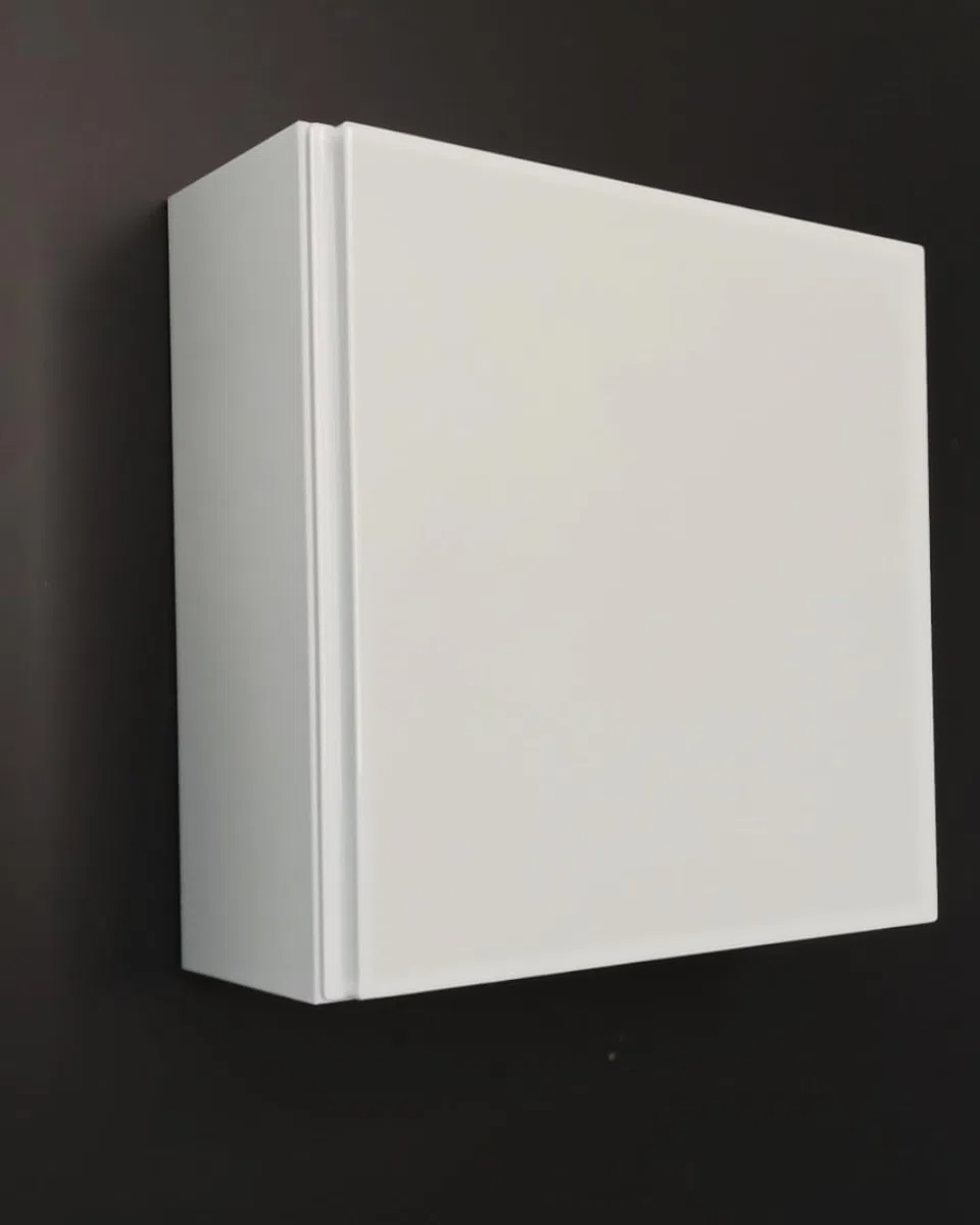 Generico Pensile bagno cm 40x40 bianco lucido - anta chiusura soft close - Made in Italy