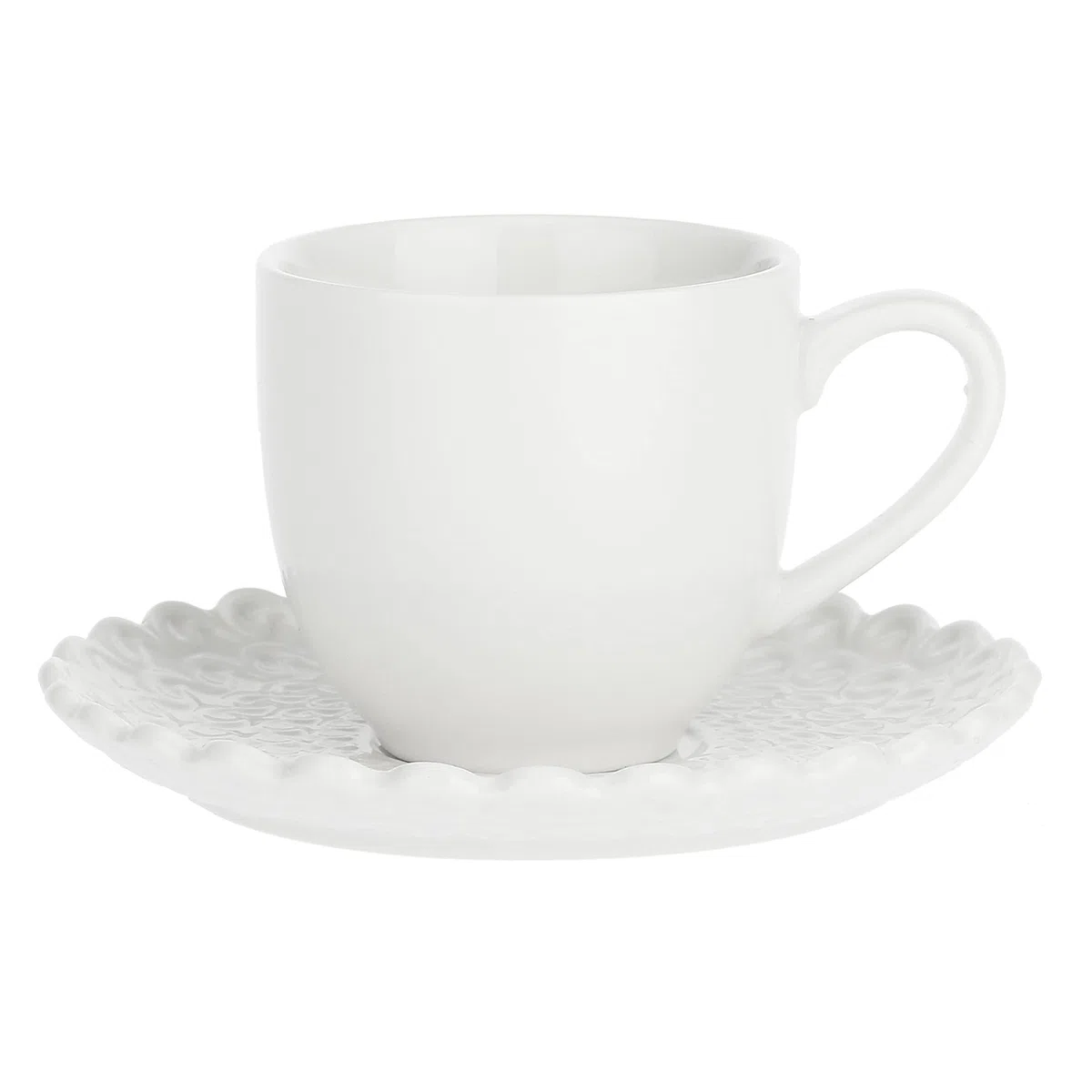 La Porcellana bianca Set 6 tazzine da caffè MOMENTI con piattino 5 cm P002800150