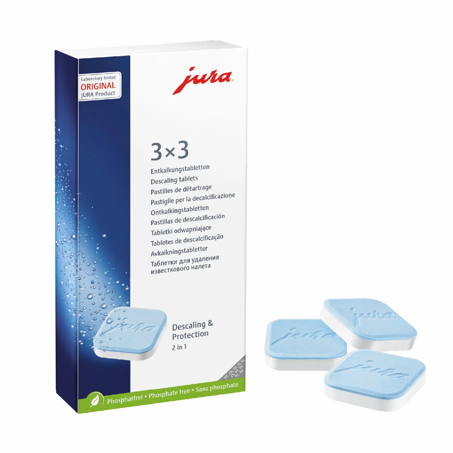 Jura 61848, Pastiglie per la Decalcificazione, 3x3
