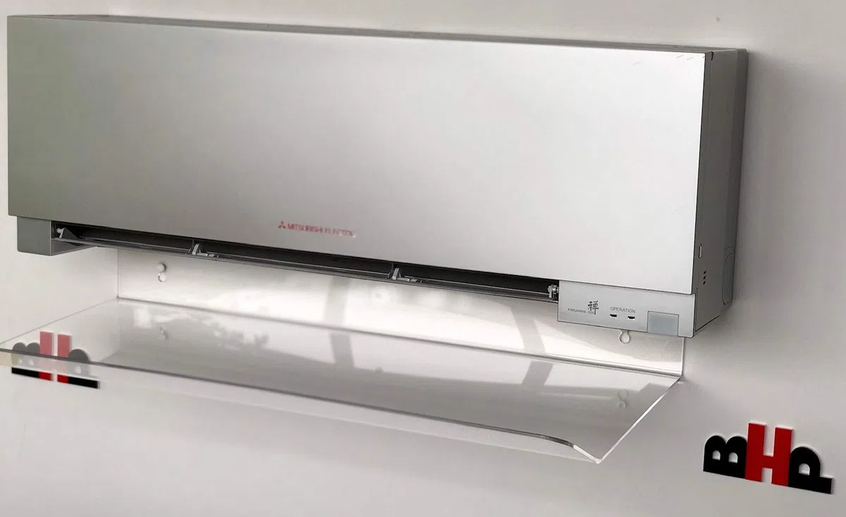BHPSRL Deflettore aria condizionatori e split in plexiglass spessore 4 mm larghezza cm 80