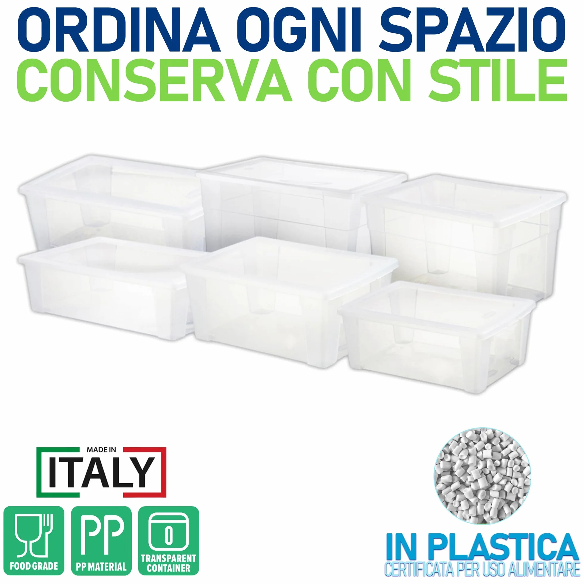 Stefanplast Visualbox - Contenitore multiuso con chiusura a scatto, 30 L, Trasparente, XXL - 59 x 39 x 17 cm