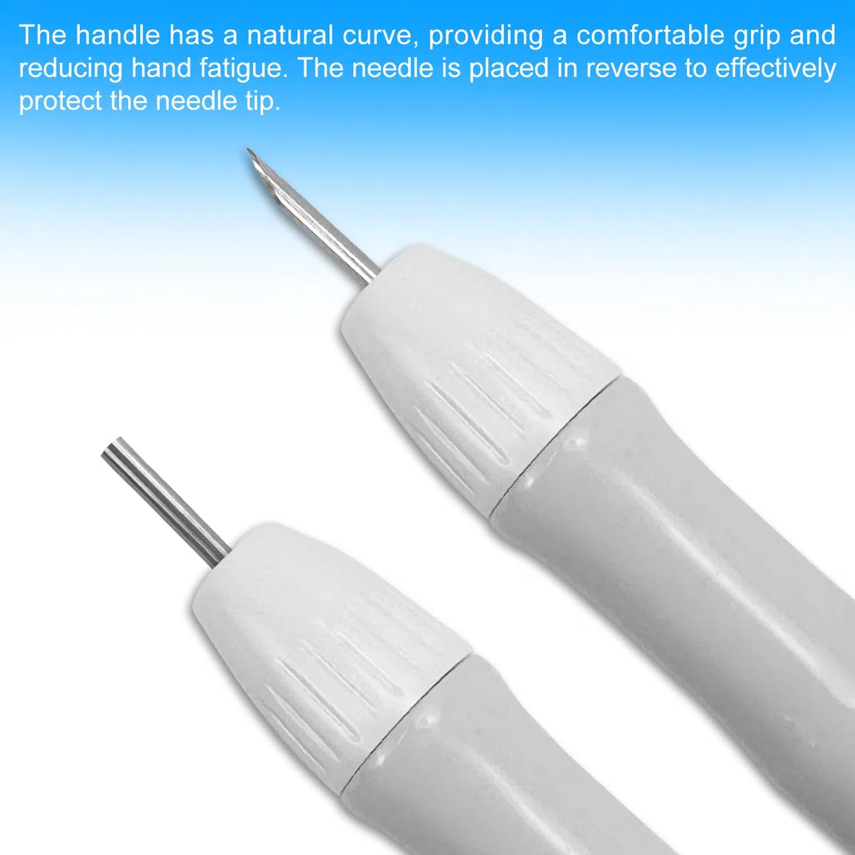 Lechengjia 15 Pezzi Punch Needle Kit, Ago Magico per Ricamo con Manico Kit Set, Kit di Aghi da Ricamo Regolabili per Strumento per Ago da Punch-1.2/1.5/2/2.5/3/5 mm