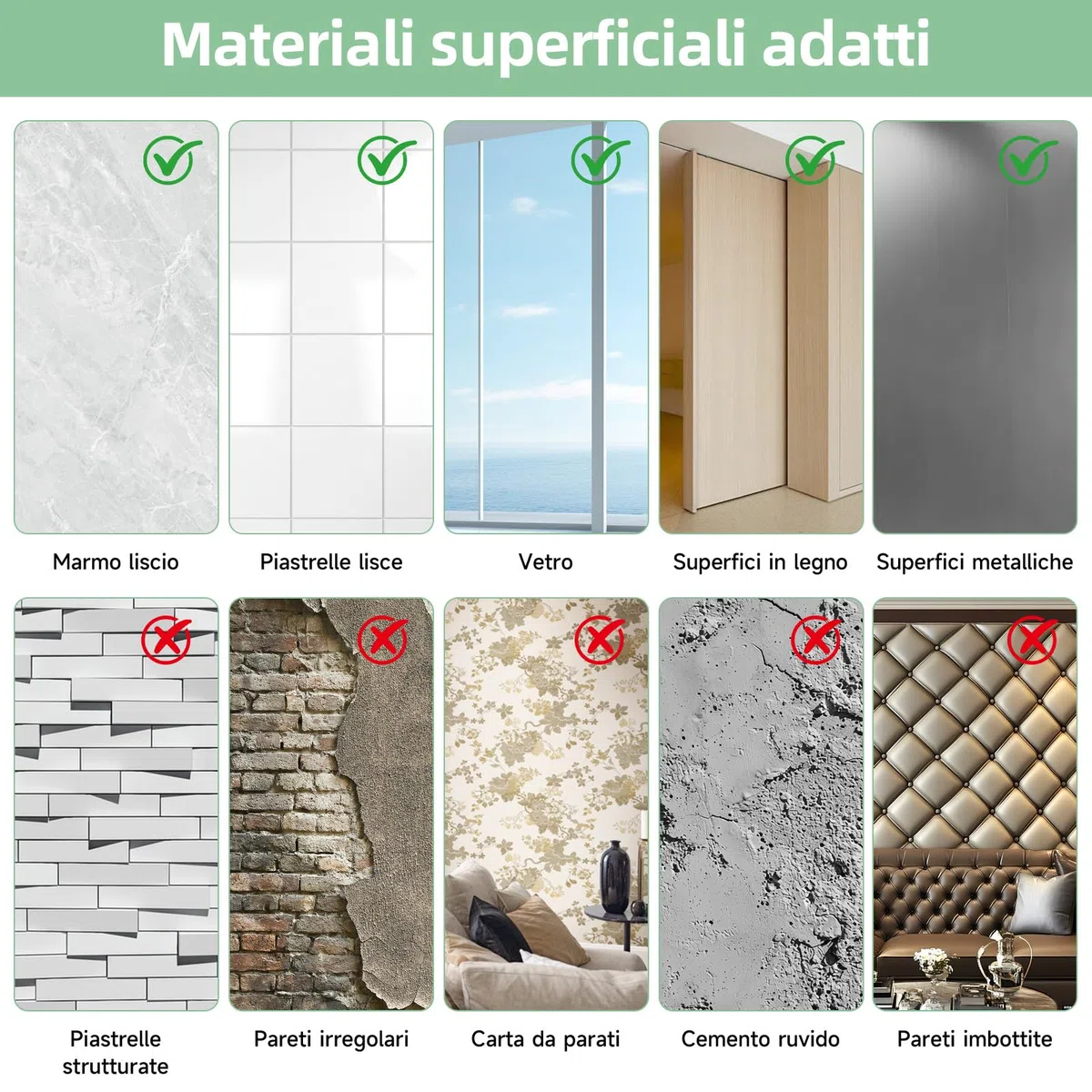 4 Pezzi Specchio Adesivo da Parete 30x30cm, Pellicola Specchio Acrilica, Specchio Autoadesivo per Bagno Soggiorno Camera Armadio