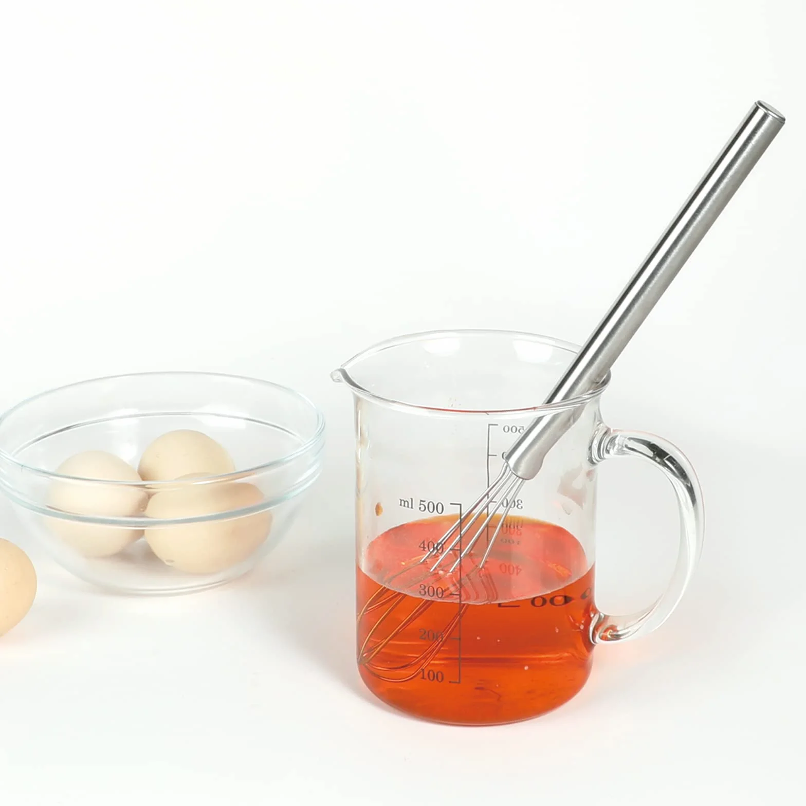 Webake Set di 3 Fruste in Acciaio Inox - Mini Frusta per Mescolare, Montare e Frustare