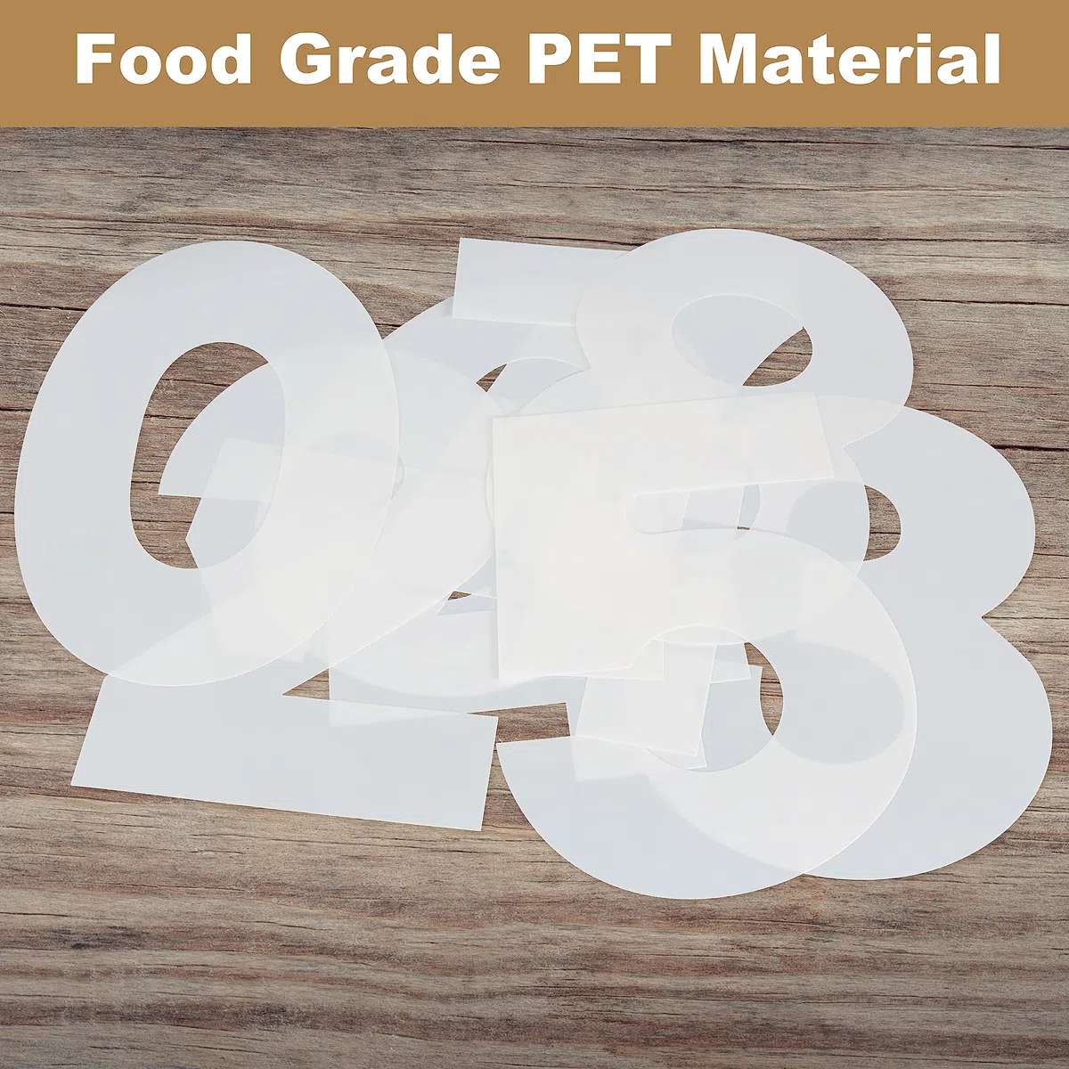Stencil per Dolci,9 Pezzi da 0 a 8 Numeri fai da te,Stencil in Plastica Piatta,Stencil Numerico per Torte fai da te,Biscotti,Matrimoni,Compleanni,Feste (30 cm)