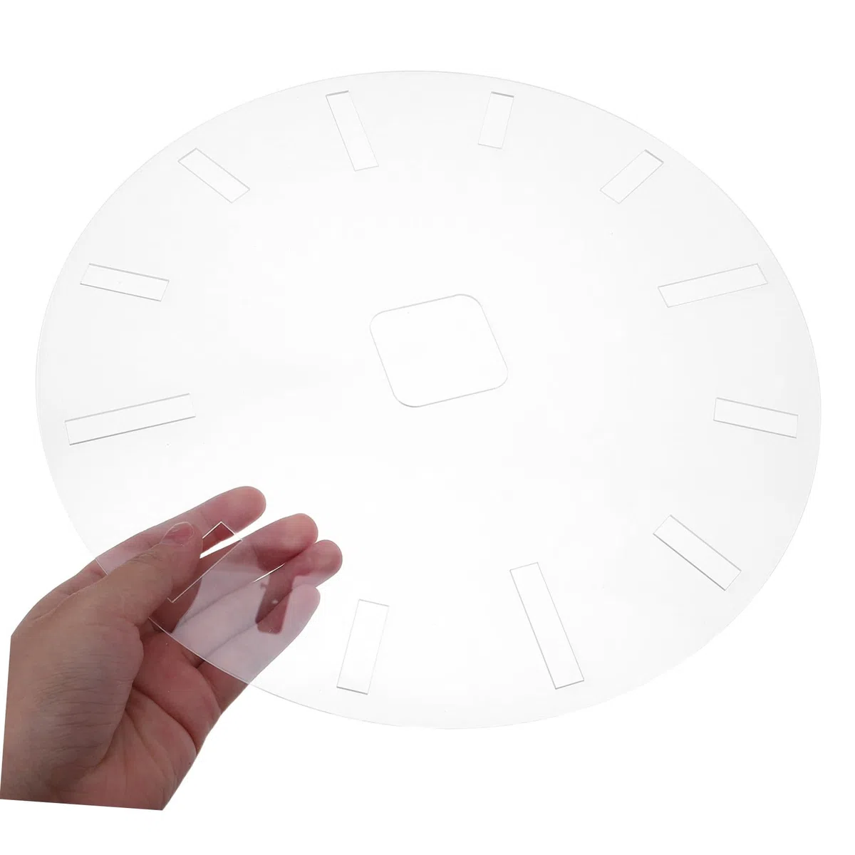WOONEKY Stencil per orologi per lavori in legno, superficie antigraffio, numeri romani, aiuto per il posizionamento chiaro, compatibile con router, versatile orologio fai da te