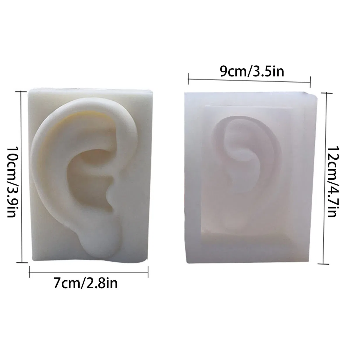 Orecchio Bocca Occhio Naso Stampo Professionale Silicone Flessibile Gesso Cera Sapone Fare Artigianato Decorazione Strumento Stampi in Silicone Per Sapone Resina Epossidica Unico Casting Per