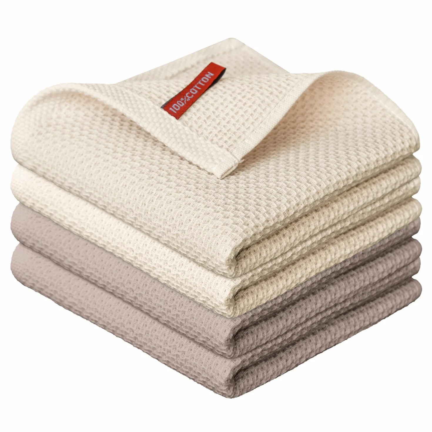 Artoid Mode Set di 4 strofinacci in 100% cotone, 34 x 34 cm, lavabili e assorbenti