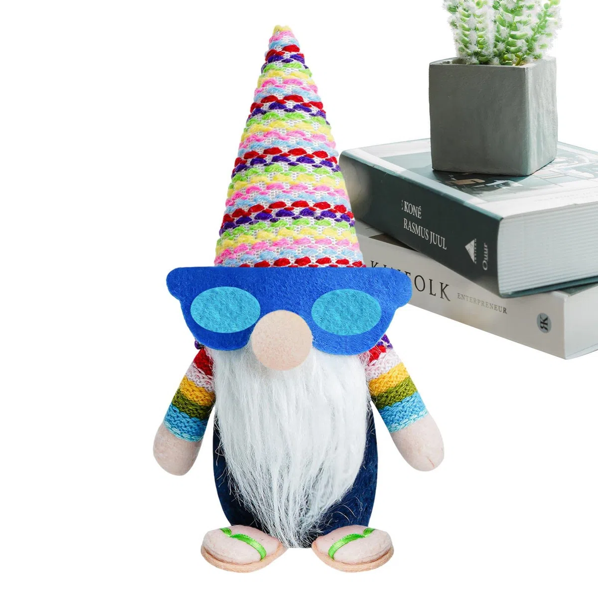 Gnomi Estivi con Occhiali da Sole,Gnomi Groovy Peluche Decorazioni - Gnomi da Spiaggia Primavera Estate Gnomi Decorazione per la casa Nisse Elfo Mascotte Ornamento Scandinavia Decorazione