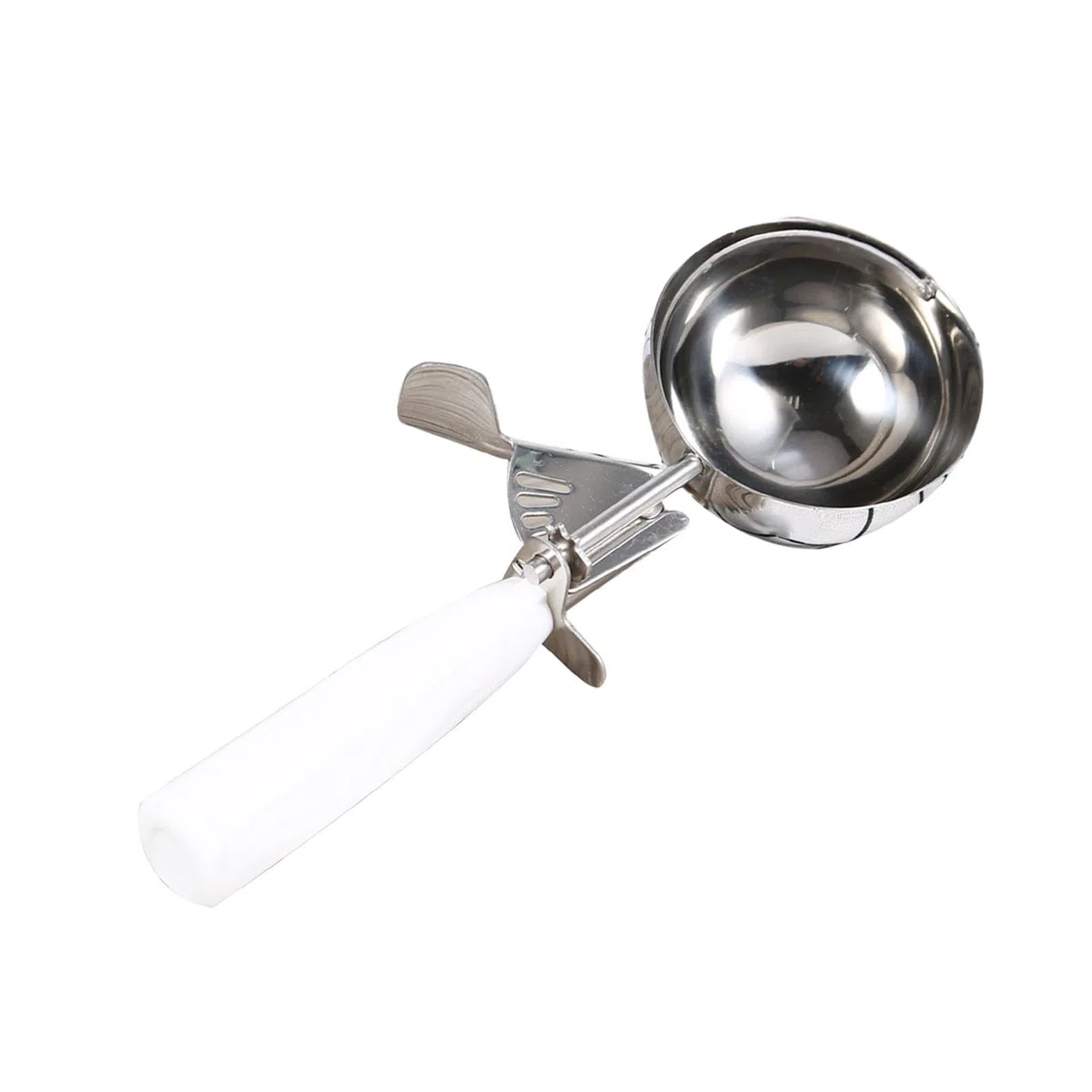 AMONIDA Paletta per Gelato in Acciaio Inossidabile con Comoda Impugnatura Antiscivolo per Palline di Gelato Perfette per la di Casa, il Negozio di Dolci (8 cm)