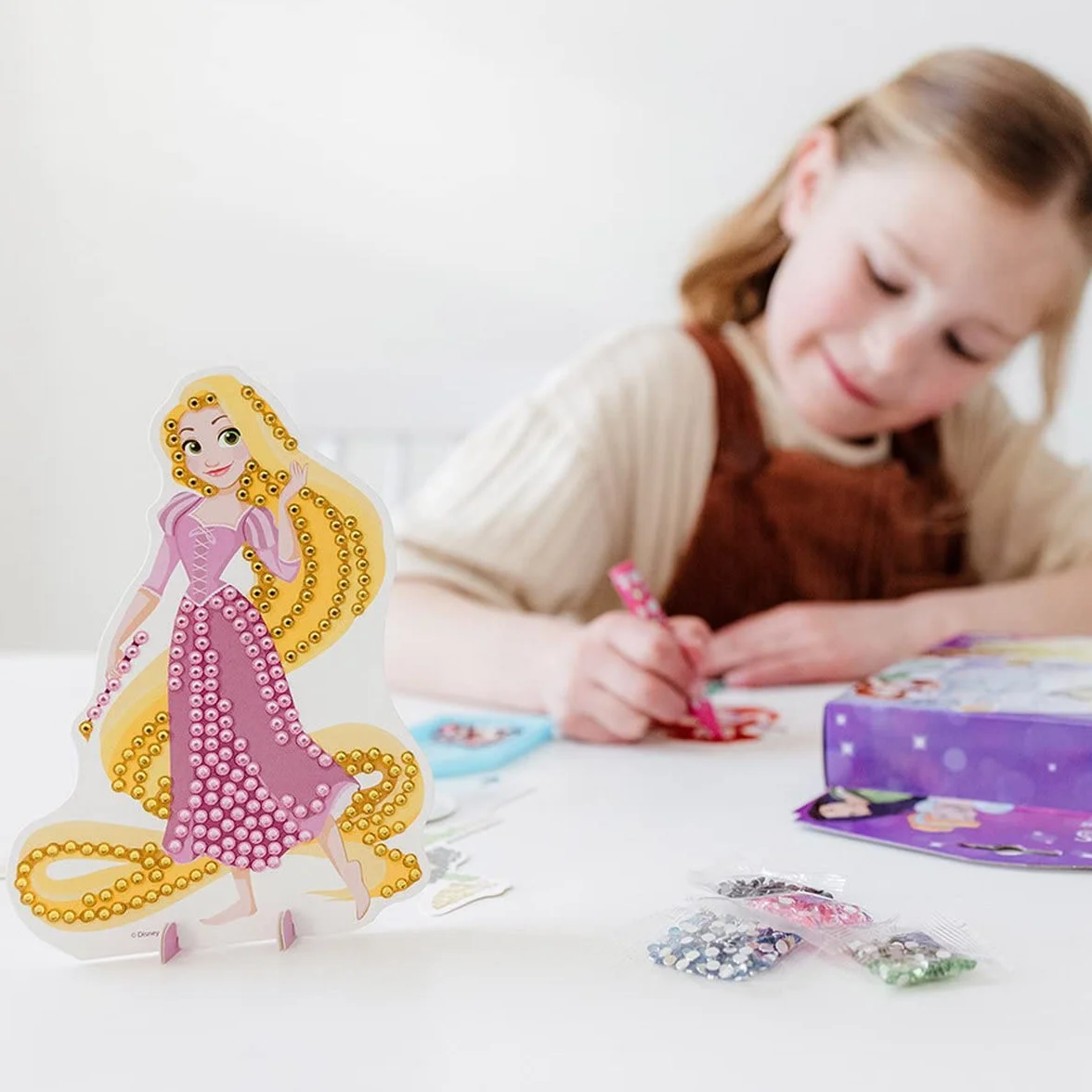 Disney Princess Diamond Painting Set: crea immagini scintillanti di Arielle, Belle e Rapunzel con bellissime pietre glitterate