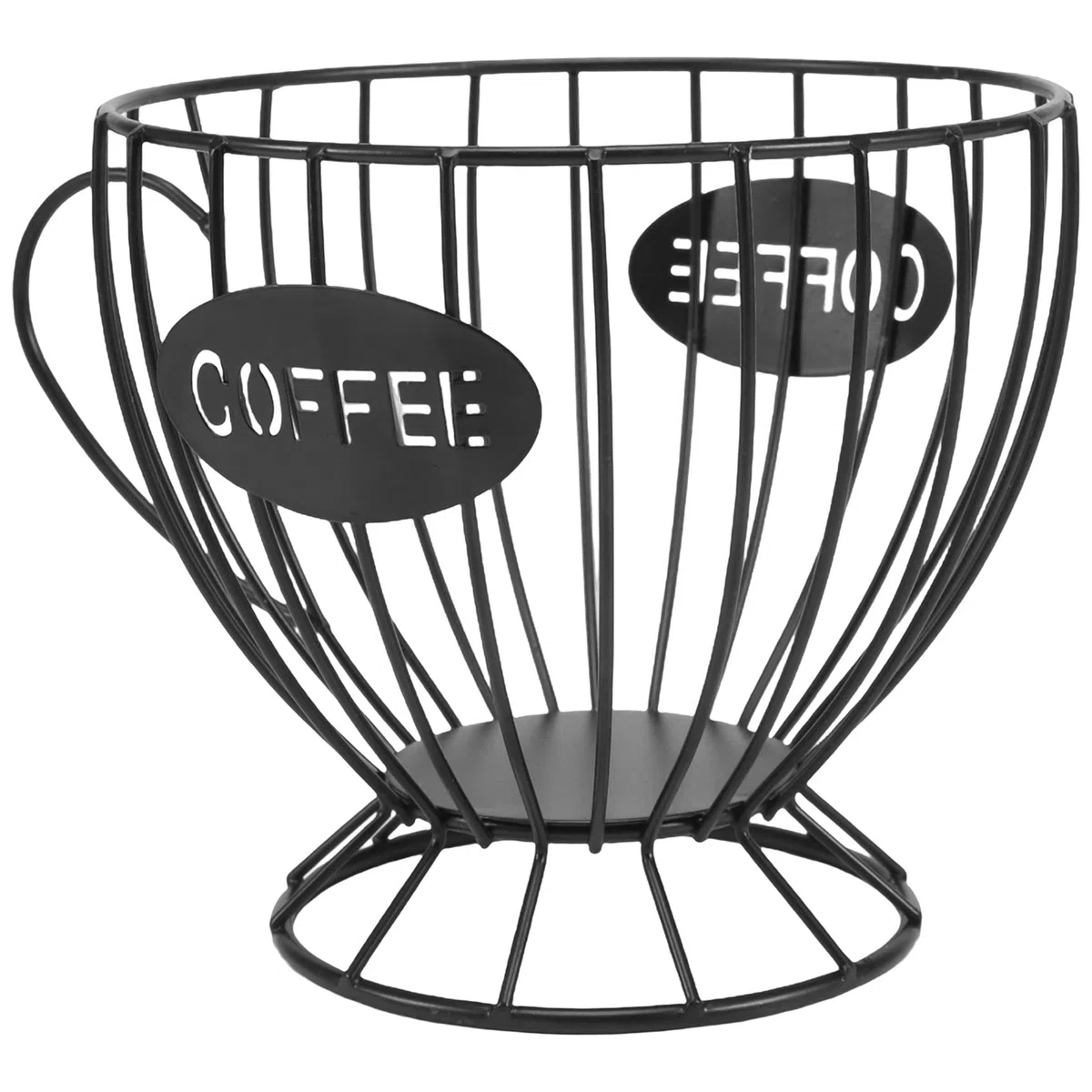 Contenitore per Capsule da Caffè, Organizer e Supporto, Accessori (Nero)