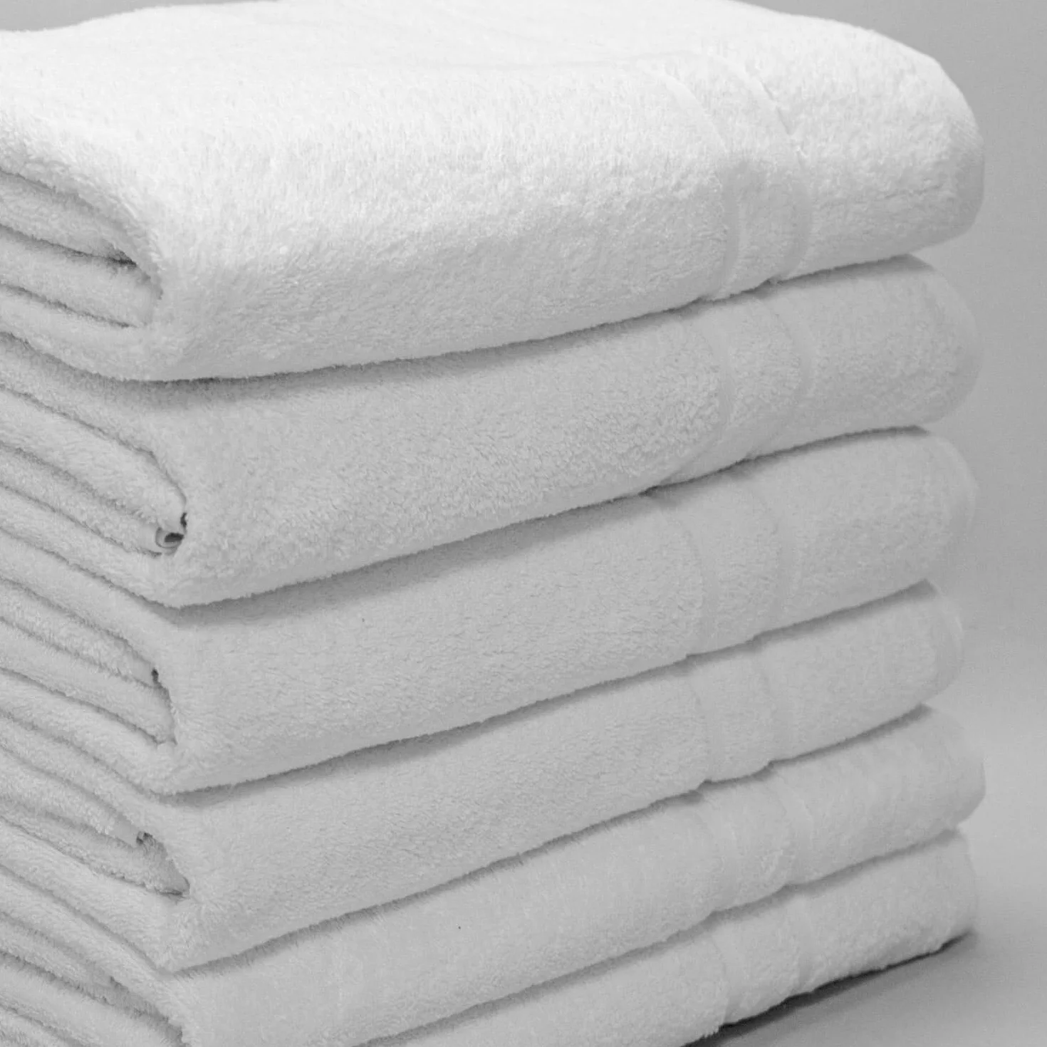 BURRITO BLANCO | Asciugamani per la ristorazione Lisci STOX10 Bianchi | Asciugamani 30x50 cm | Spugna cotone 100% 480 gr/m² | Asciugamano viso | 6 pezzi
