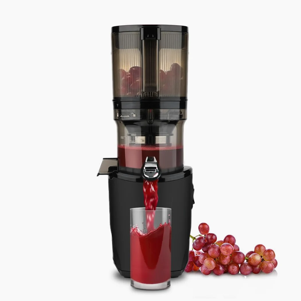 Kuvings Estrattore AUTO8, Spremiagrumi e Centrifuga - Lenta e facile da pulire, capacità 2L, motore da 200W ideale per frutta, verdura e smoothies.(Nero)_KHS-860SE