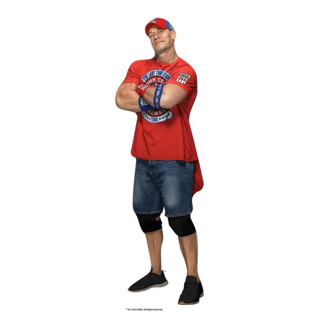John Cena SC4575 - Sagome in cartone a tre ripiani, altezza 31 cm, ideali per feste a tema WWE, feste di compleanno e fan, decorazioni per stanze ed eventi