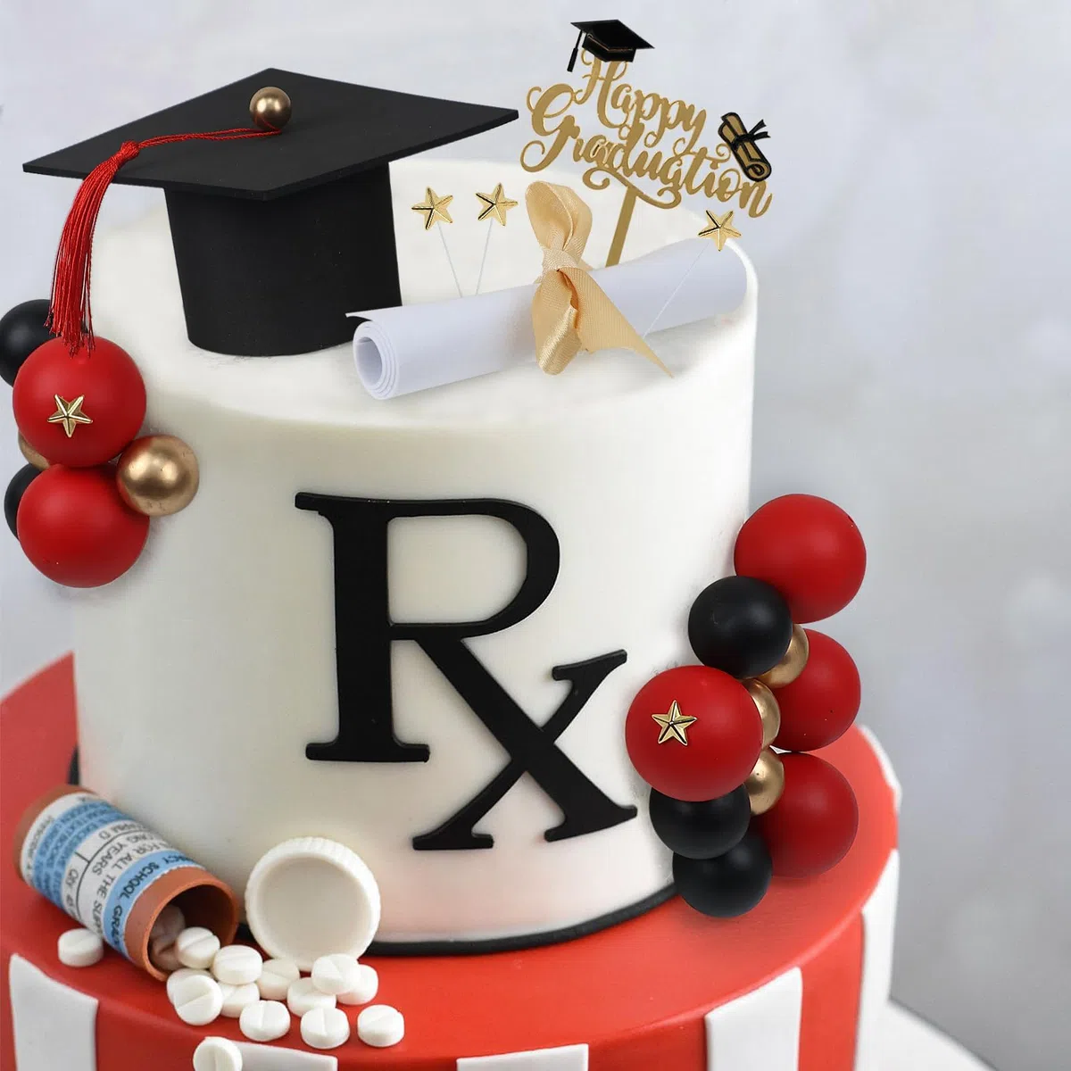 Cupcakes Toppers Laurea, 23 PCS Decorazione per Torta di Laurea, Torta Laureas Addobbi Gadget, Graduation Cake Topper, Decorazione di Torte a Tema, Laureas Decorazioni Festa (B)