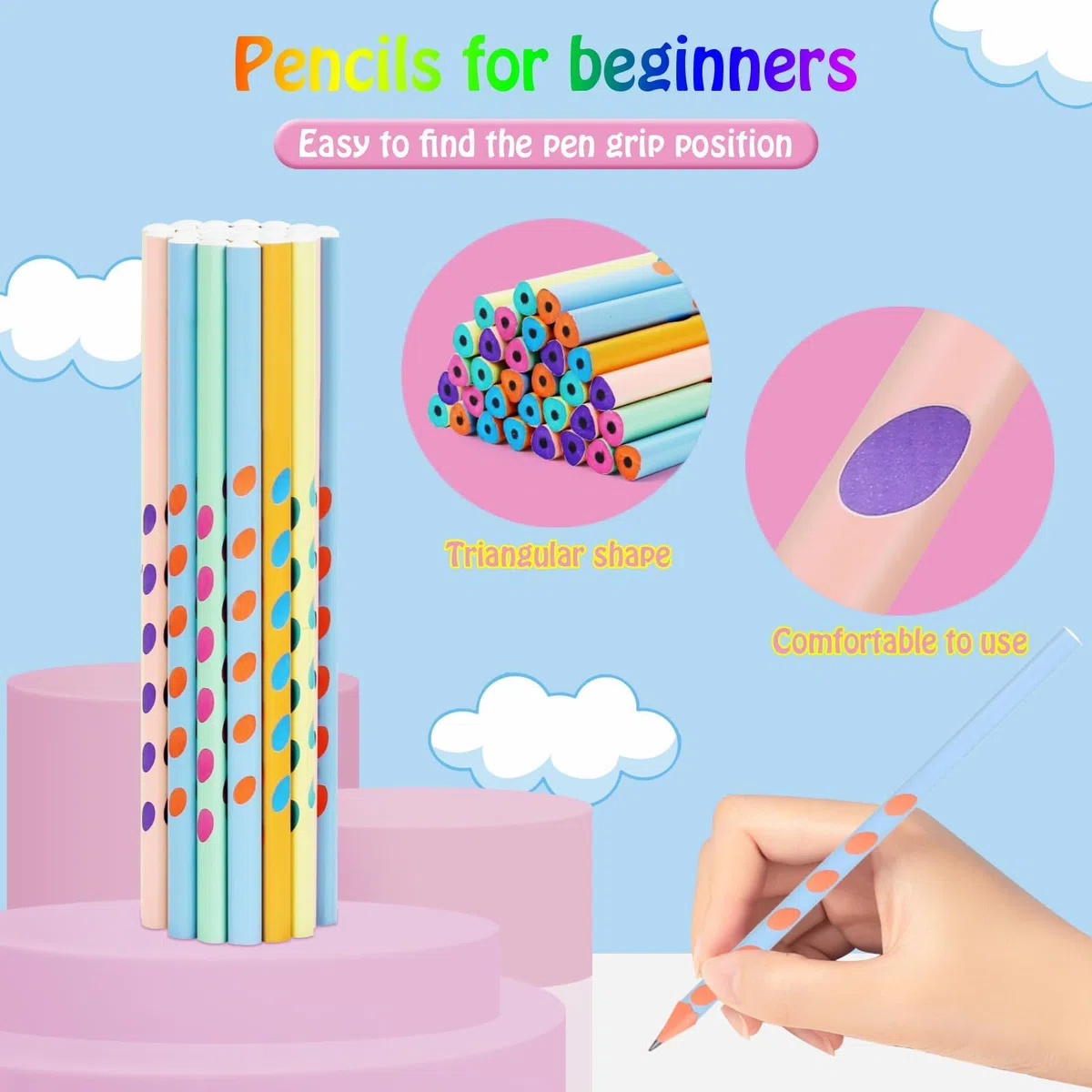 Gudotra 60 pezzi Gadget Compleanno Bambini 30 Matite Bambini con 30 Gomme Cancellare Regalini Fine Festa Compleanno Matite Divertente