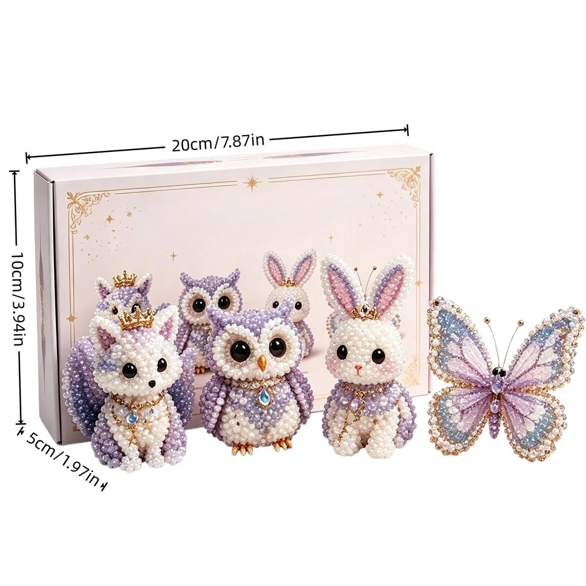 Perline Kit Fai Da Te, Squisito Fantasia Kit Perline Creare Animali 3D, Hobby Creativi Adulti & Bambini per Principianti E Appassionati Di Bricolage, Con Istruzioni