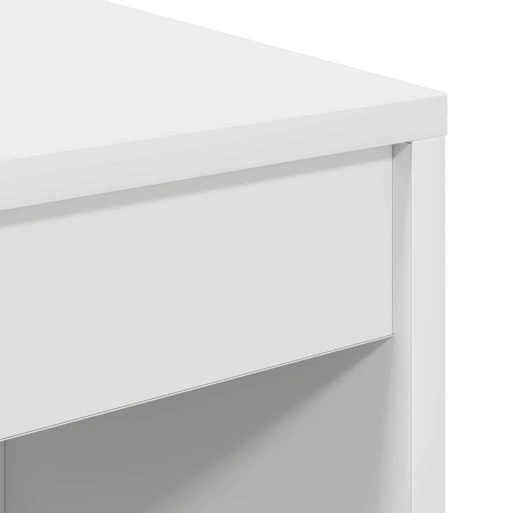 vidaXL Scrivania Bianco 80 x 40 x 76 cm, Scrivania compatta, Stile Moderno, Spazio ergonomico, Tavolo per Scrivere, Mobile Resistente per stanze Piccole