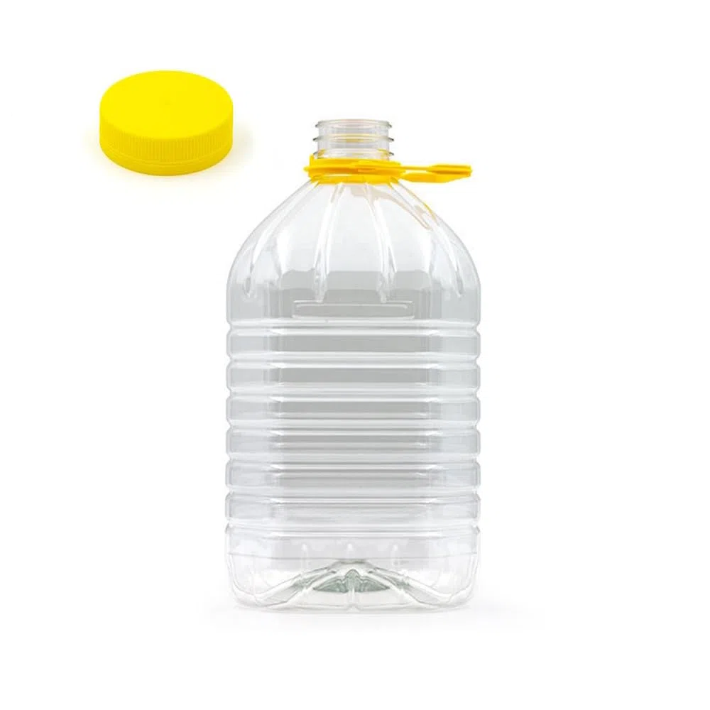 Generico 5 Pz CONTENITORE PET 5 Lt BOCCIONE DAMIGIANA TAPPO VITE AUTOSIGILLANTE PER VINO OLIO