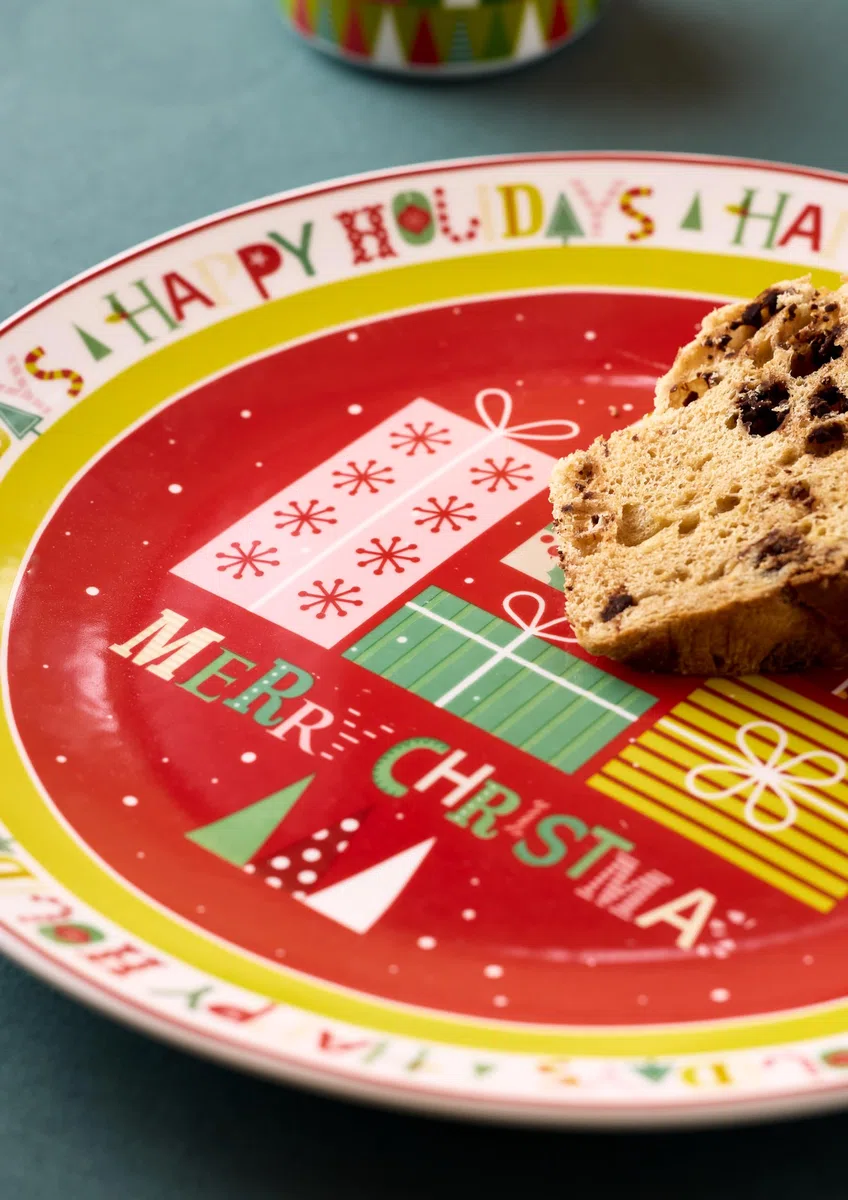Tognana, Piatto Panettone Cm 30 Christmas, Porcellana, Multicolor