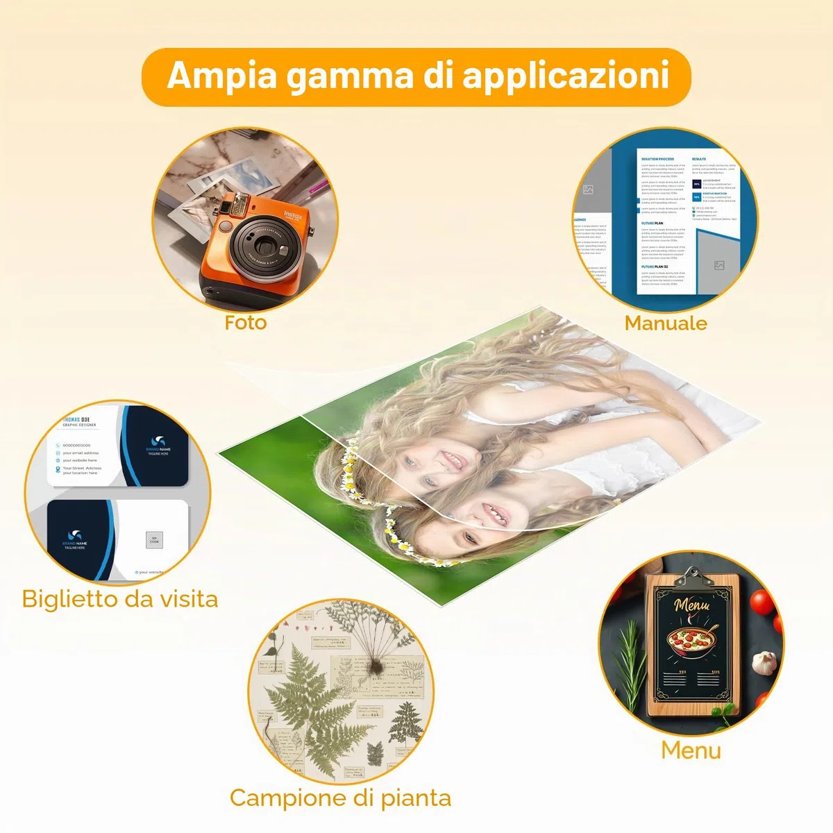 25 pellicole autoadesive per laminazione a freddo, formato A4, trasparente, per laminazione a freddo, autoadesive, impermeabili, per foto, copie, menu, manuale fai da te