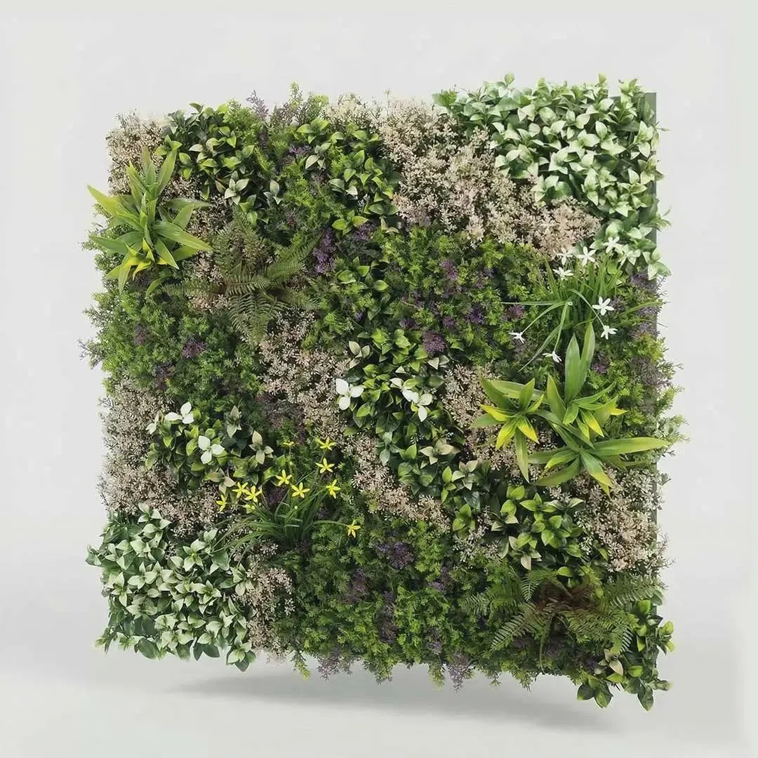 BLAINE - Giardino Verticale Artificiale Bali 100x100 cm per la Decorazione di Terrazze e Saloni con Foglie Realistiche di Alta Densità che Non Necessitano Manutenzione