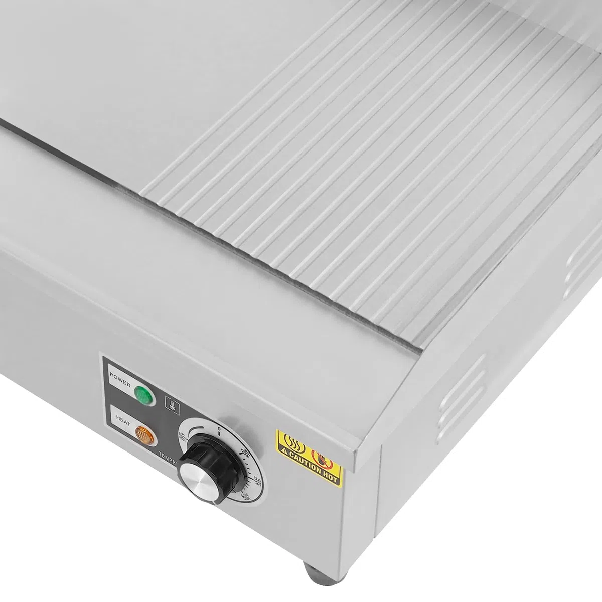 Piastra per barbecue commerciale 3000 W, griglia elettrica regolabile con luci di visualizzazione, teppanyaki, griglia da ristorante in acciaio inox, per mense, 55 x 43 x 24 cm