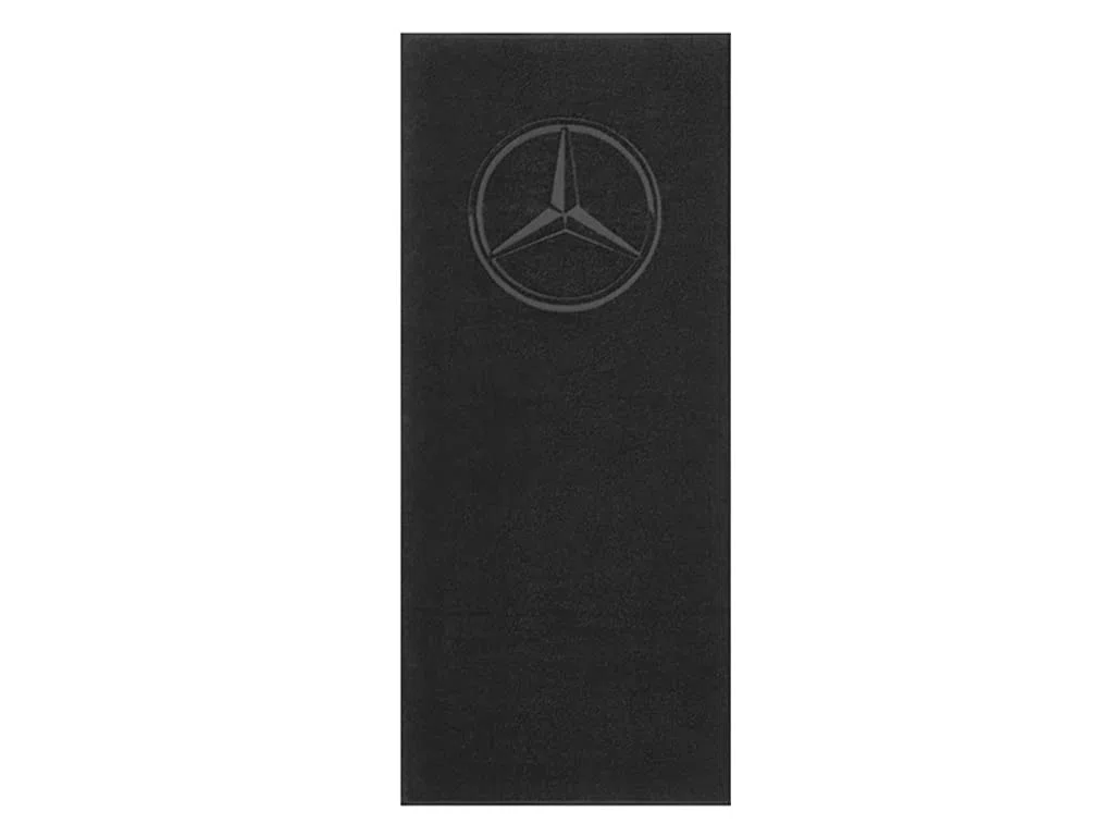 Mercedes-Benz, Asciugamano 100% cotone, 80 x 180 cm, stella intrecciata, prodotto ufficiale