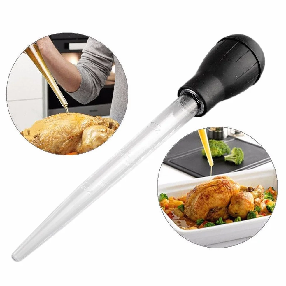 Amison, siringa dosatrice per ungere la carne, per carne di pollo e di tacchino, pipetta da 30 ml