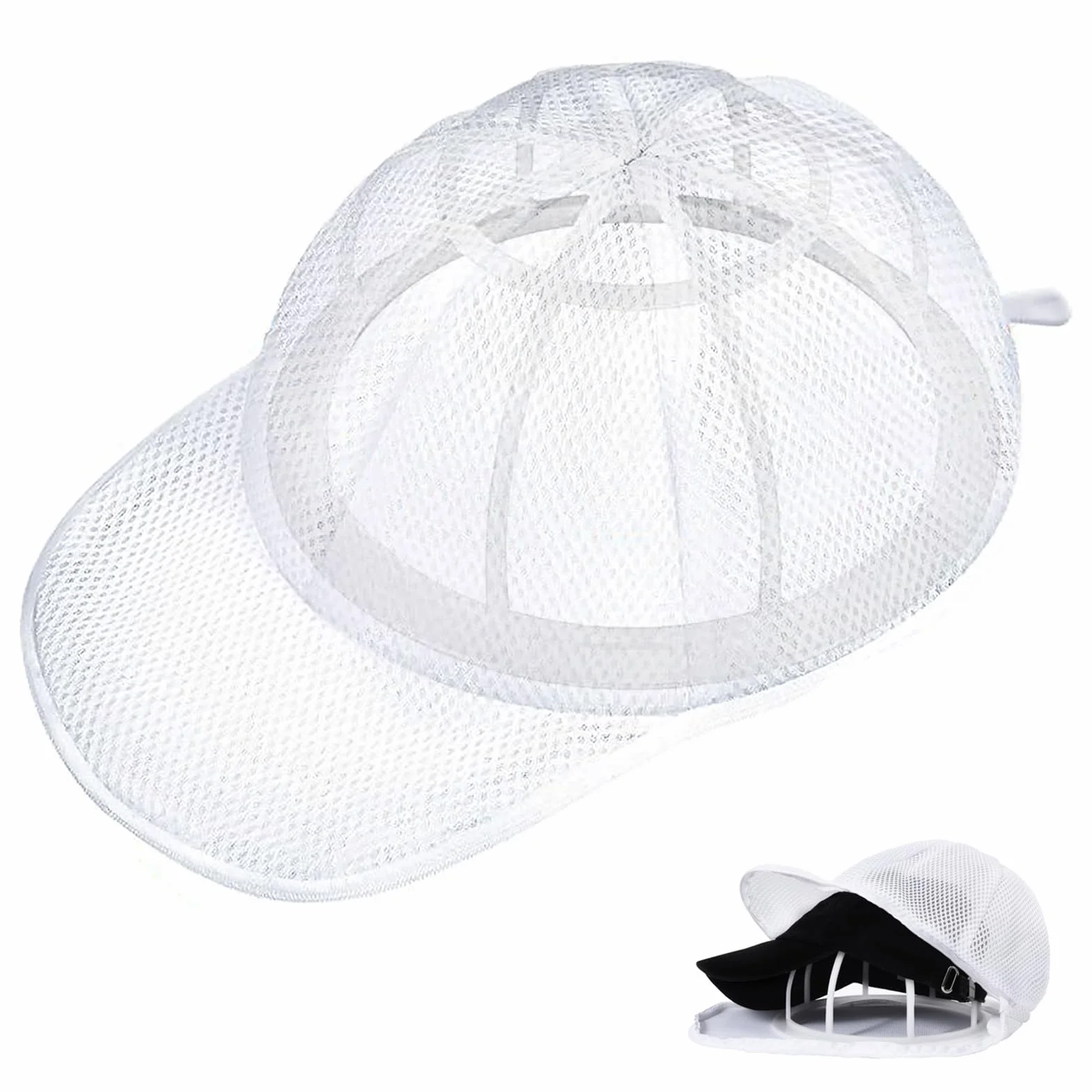 Rondella per Cappelli Cap Washer Supporto Protettivo per Lavatrice Bianco