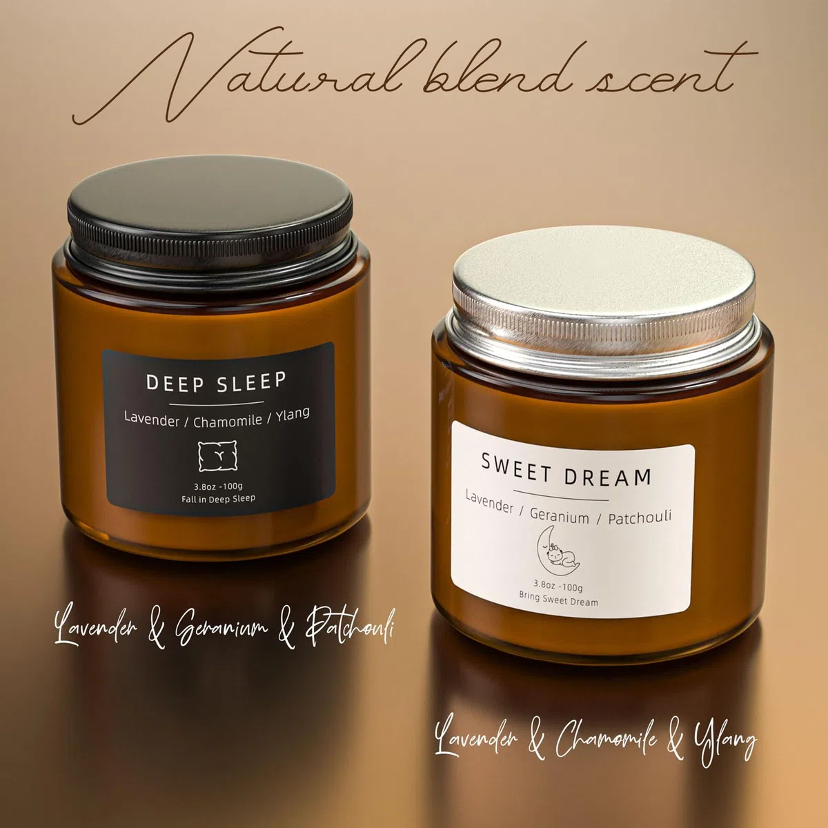 Candele profumate, candele profumate BOYUJK per la casa, set di candele profumate per alleviare lo stress e promuovere il sonno, candele regalo per donne e uomini