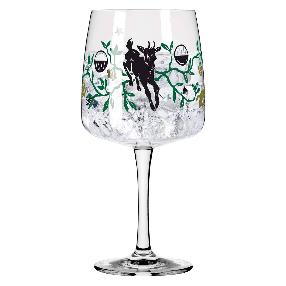 Ritzenhoff 3458004 Bicchiere da gin 700 ml - Serie Fabelkraft motivo n. 4 - Bicchiere da cocktail con illustrazione di un fauno - Made in Germany