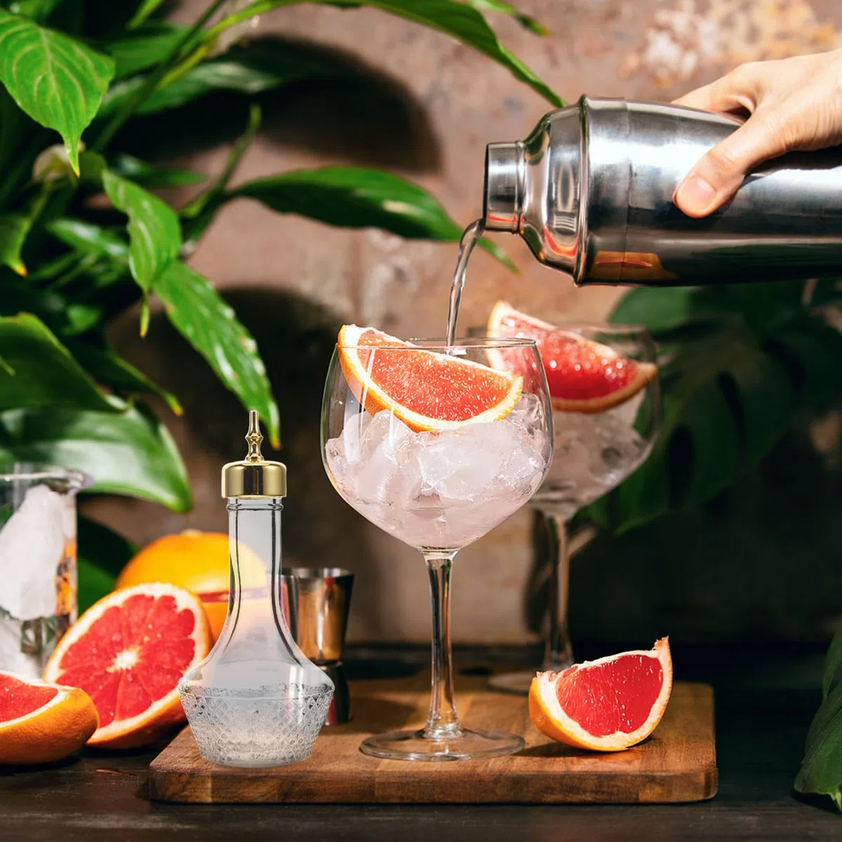 Bottiglia in Vetro per Amaro Dispenser per Liquori, Design Pratico e Resistente, per Cocktail e Feste in Casa o Bar Colore Casuale