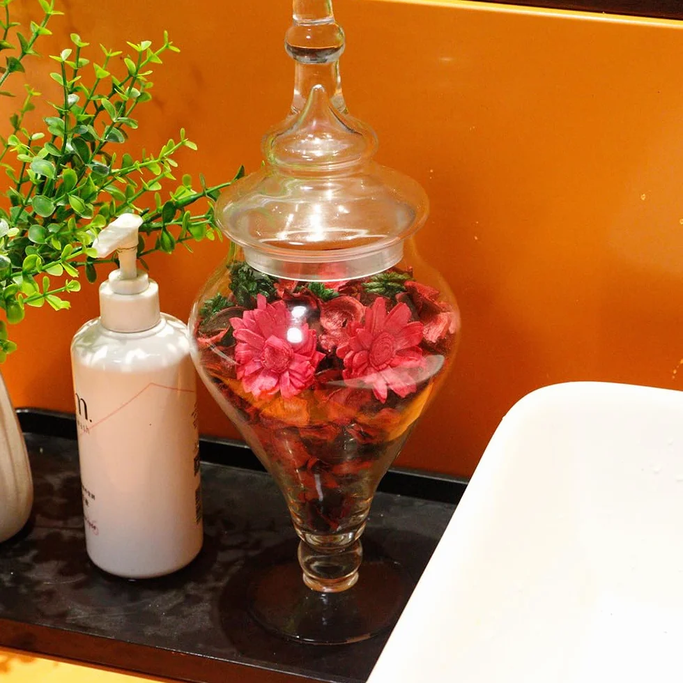 Qingbei Rina Sacchetti rossi per pot-pourri, profumati alla cannella, per riempire ciotole, fiori secchi e profumati per la casa, misura piccola