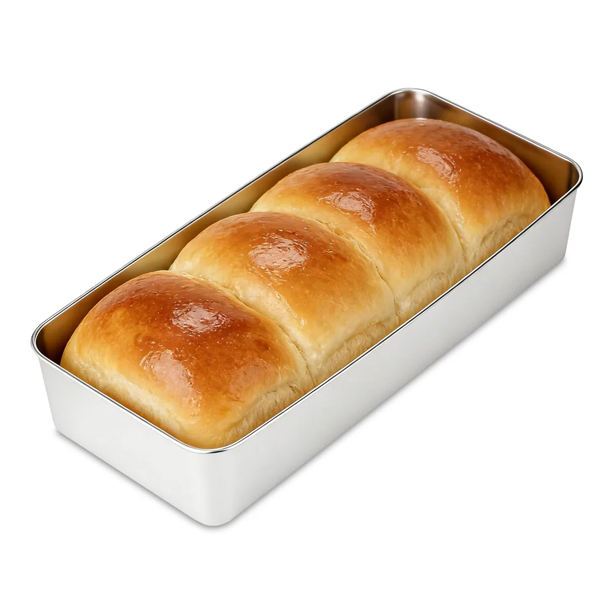 Romon Stampo Plumcake, 2 Pezzi Moulde Pane in Cassetta, Inoxydabile di Qualità Alimentare, Anti-rugina, Lavabile in Lavastoviglie, Stampi Pan Brioche per Torte, Pasticcini (33×15×6.5cm)