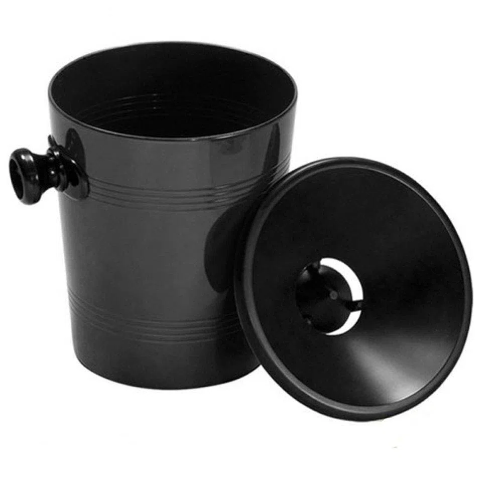 Spittoon - Sputacchiera in Plastica - CONE 12 Black - Colore NERO - Capacità 1.2 lt. - By DvM