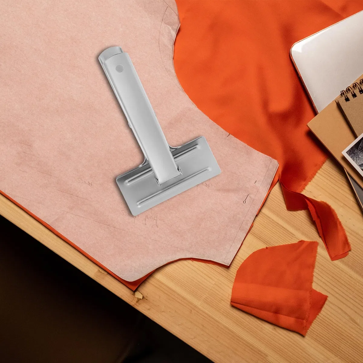 Clip per Cucito in Acciaio Inossidabile Argento, Pratica Pinza per Stoffa, per Quilting e Cucito, Mantiene Tessuto Intatto