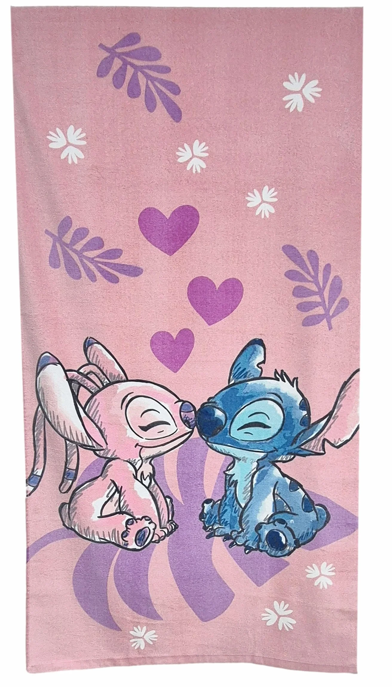 Theonoi Disney Lilo und Stitch, asciugamano da bagno per bambini, 70 x 140 cm, 100% cotone, per ragazze – Standard Öko Tex