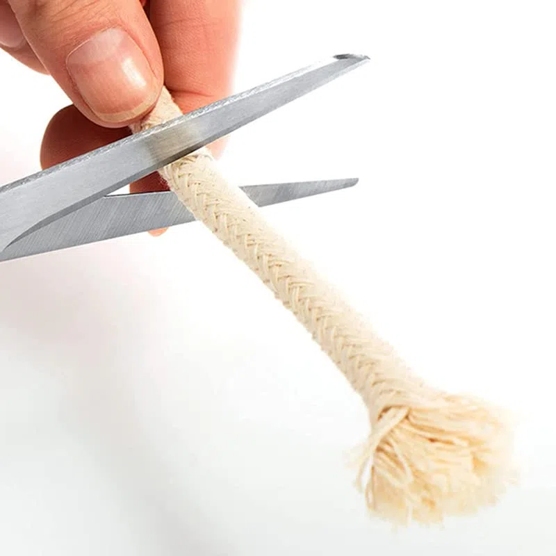 Virsus Stoppini in Cotone Per Fiaccole a Olio 1313, corde lunghe 22 cm, Stoppino di Ricambio pe Lampada, per torce da giardino, torce in bambù, Fiaccole, Fai da Te (72)