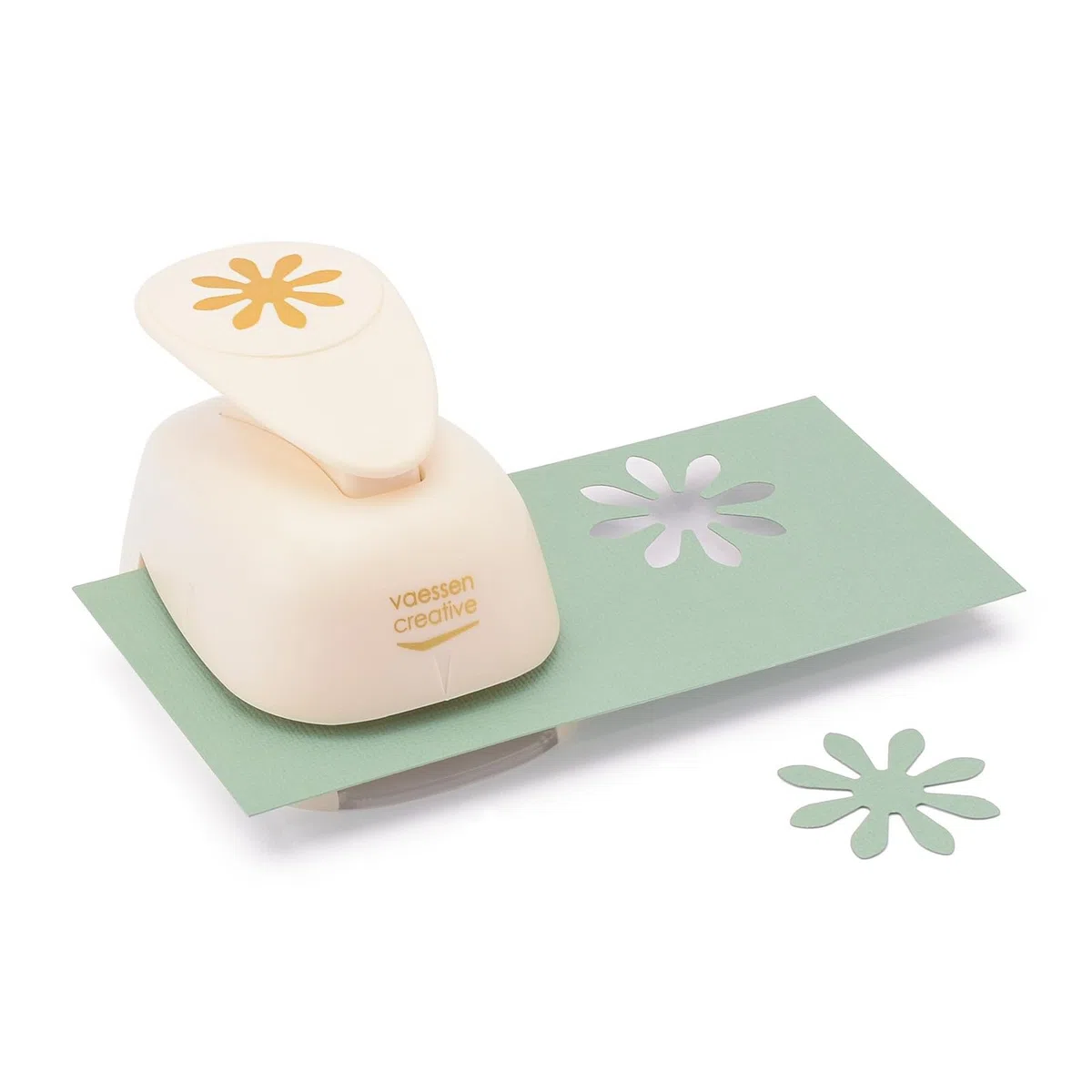 Vaessen Creative Set di 3 Perforatrices con Forma Fiore, S, M, L, Fustellatrice per Carta, Per Scrapbooking, DIY e Creazione di Biglietti
