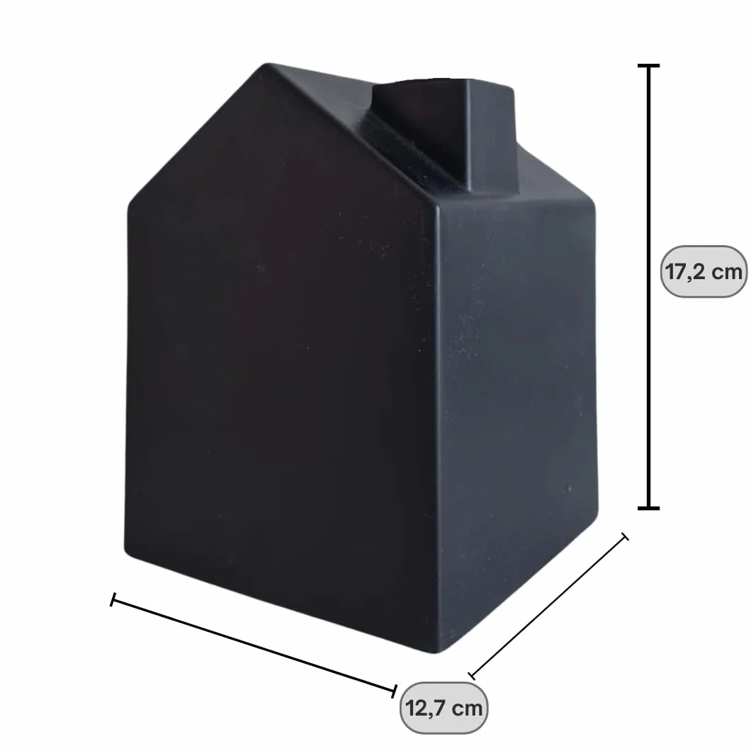 Umbra - Scatola per fazzoletti a Forma di casa, Colore: Nero